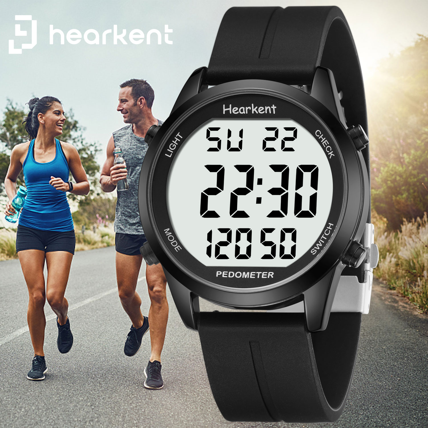 Running Watch - Hearkent Pedometer Watch Men/Women Outdoors Sports