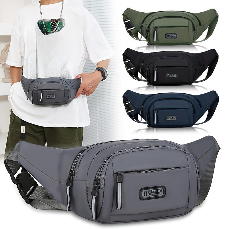 Running Belt - Men Waterproof Waist Bag Multi Pockets