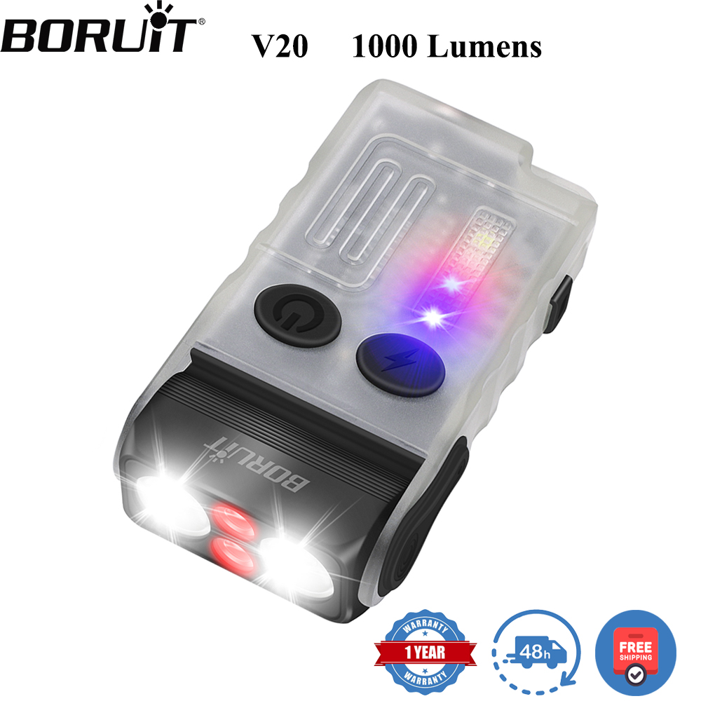 Running Headlamp - BORUiT V20 Fluorescence Buzzer EDC LED