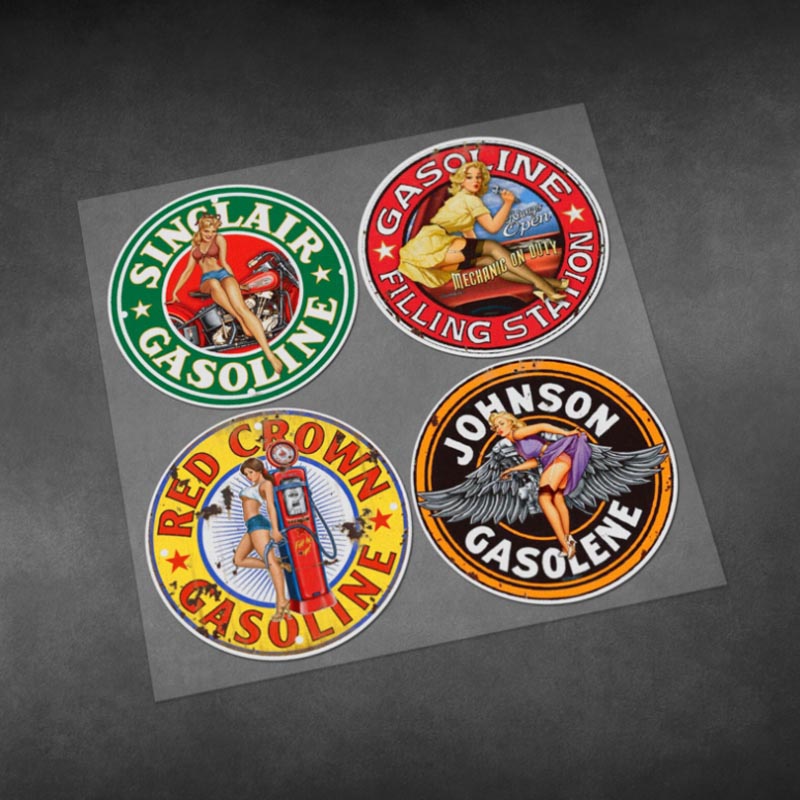 Race Bib - Retro Vintage Female Knight Decals Bobber