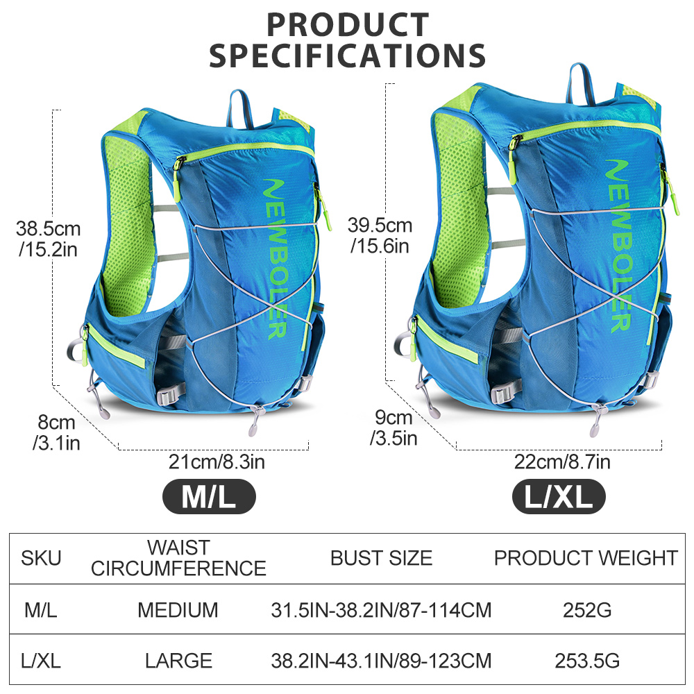 NEWBOLER Running Hydrating Ves - огляд і ціна Hydration Vest