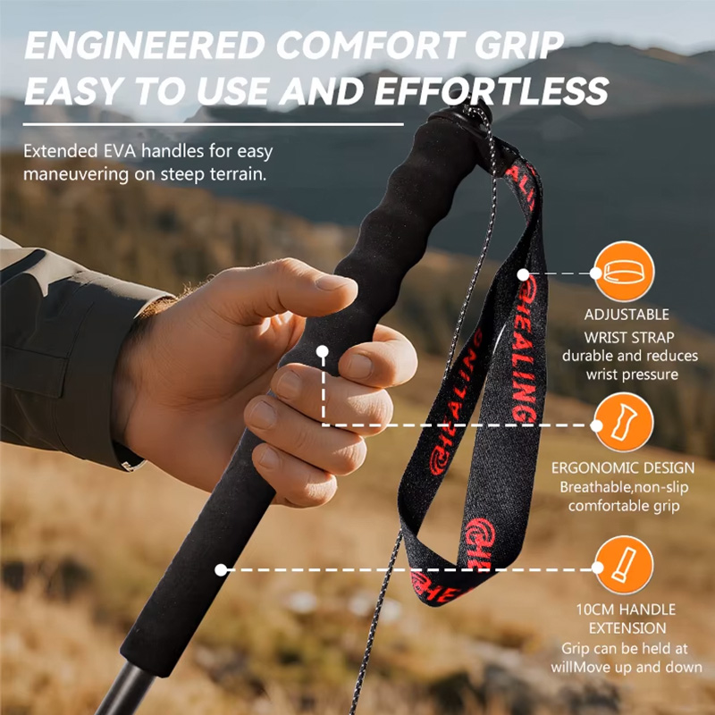 OKHEALING 110g Ultra-Light 5-S - огляд і ціна Trekking Pole Carbon
