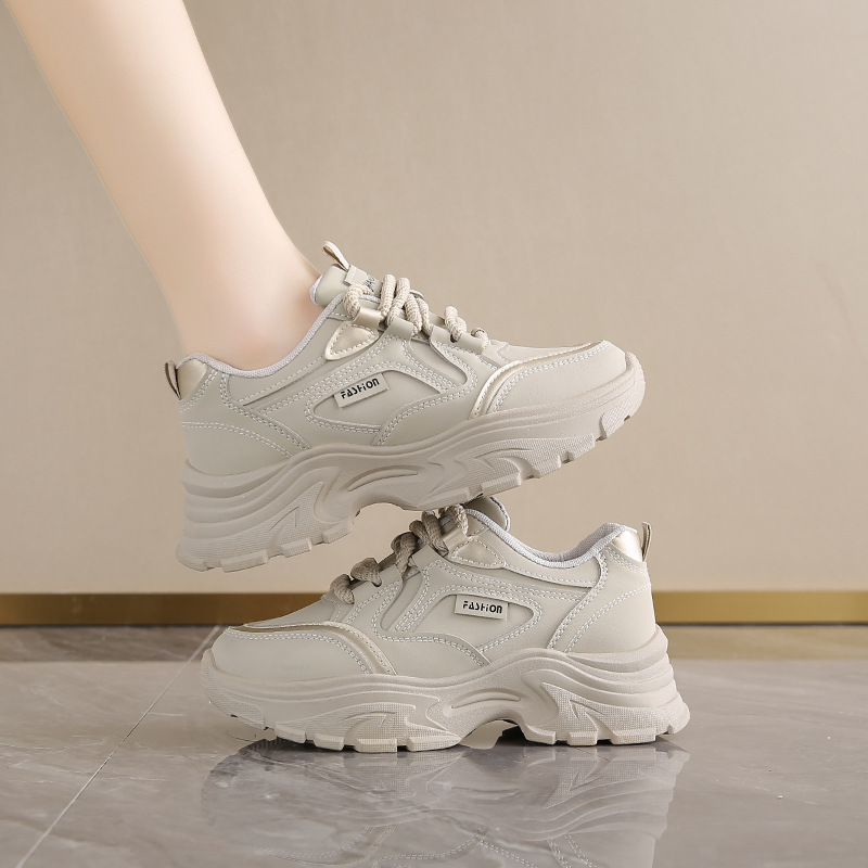 Women's Leather Low-Top Dad Sh - огляд і ціна Running Shoes Women