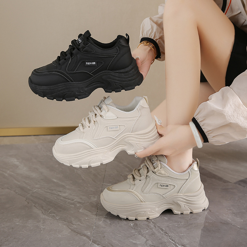 Women's Leather Low-Top Dad Sh - огляд і ціна Running Shoes Women