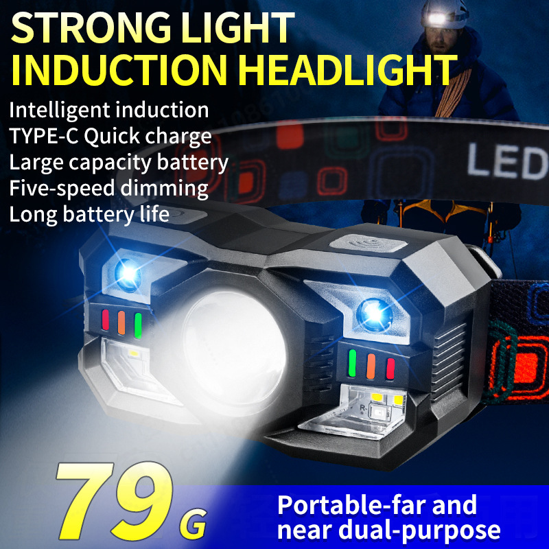 LED Induction Headlamp USB Cha - огляд і ціна Running Headlamp