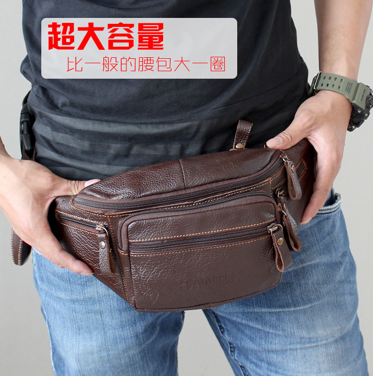 Genuine Cowhide Leather Waist  - огляд і ціна Running Belt