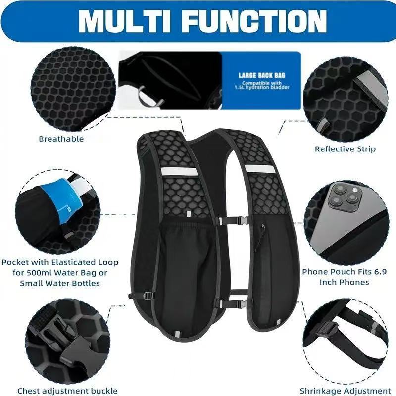 Unisex Running Vest Water-Resi - огляд і ціна Hydration Vest