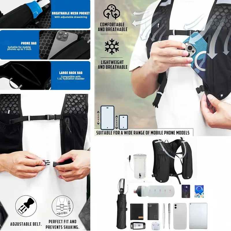 Unisex Running Vest Water-Resi - огляд і ціна Hydration Vest