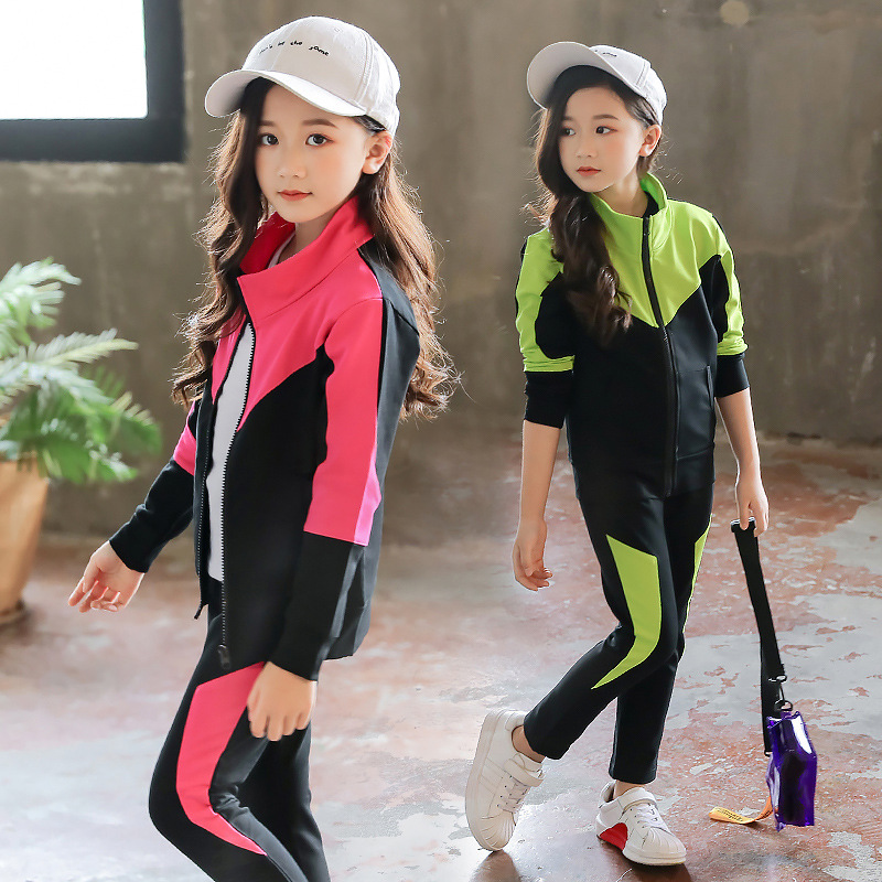 Spring Autumn Kids Clothes Gir - огляд і ціна Running Gear Kids