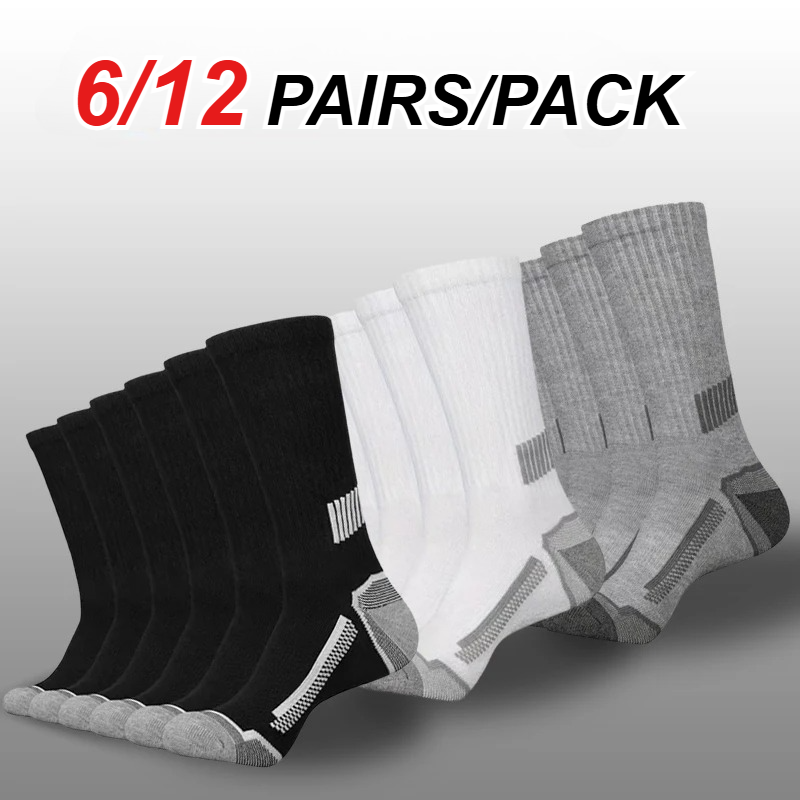 6/12 Pairs Men Mid Tube Sports - огляд і ціна Sports Socks