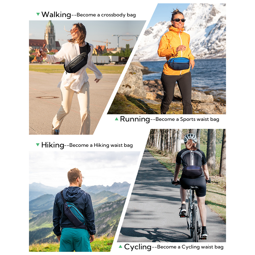 WATERFLY Fanny Pack Waist Bag  - огляд і ціна Running Belt