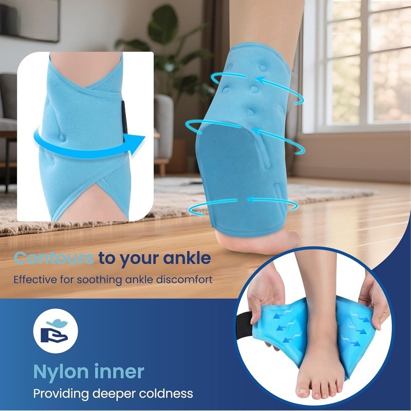 Soft Gel Ankle Ice Pack Hot Co - огляд і ціна Ankle Brace