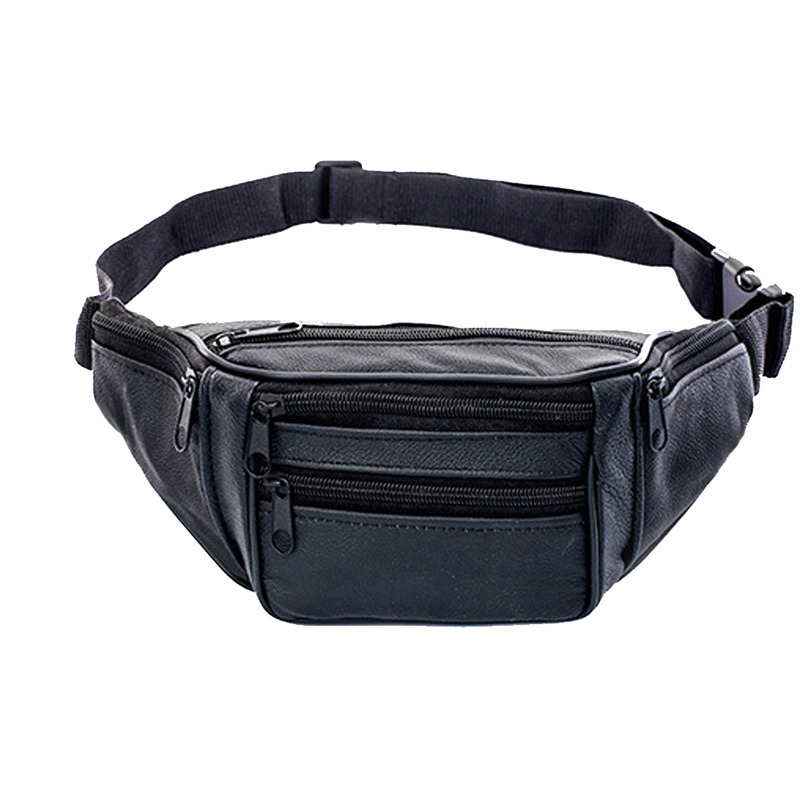 Leather Men Waist Chest Bag Th - огляд і ціна Running Belt